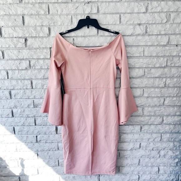 NWT Lulu's Off-the-Shoulder Midi Dress - Picture 8 of 9
